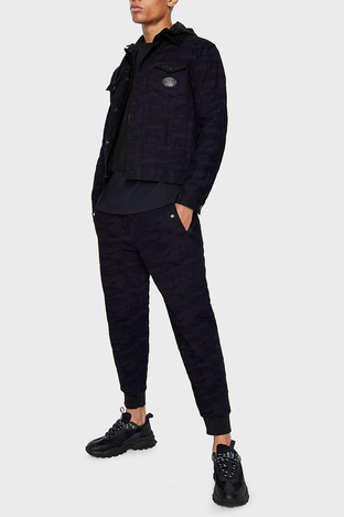 Armani Exchange - Armani Exchange Streç Pamuklu Kamuflaj Desenli Denim Erkek Pantolon 3LZPG6 Z2MSZ 05FF LACİVERT-KAMUFLAJ