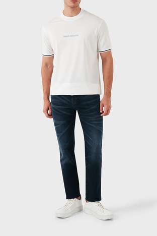 Armani Exchange - Armani Exchange Streç Pamuklu Slim Fit Jeans Erkek Kot Pantolon 6DZJ13 Z1TCZ 1500 MAVİ (1)