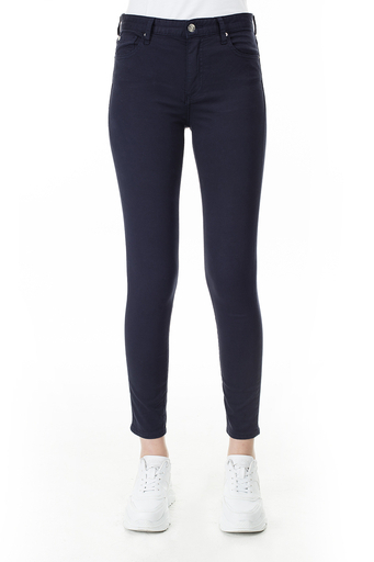 Armani Exchange Super Skinny Fit J10 Jeans Bayan Kot Pantolon 3HYJ10 YNSSZ 1593 LACİVERT