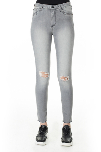 Armani Exchange Super Skinny Fit J10 Jeans Bayan Pamuklu Pantolon 3HYJ10 Y2NJZ 0903 GRİ
