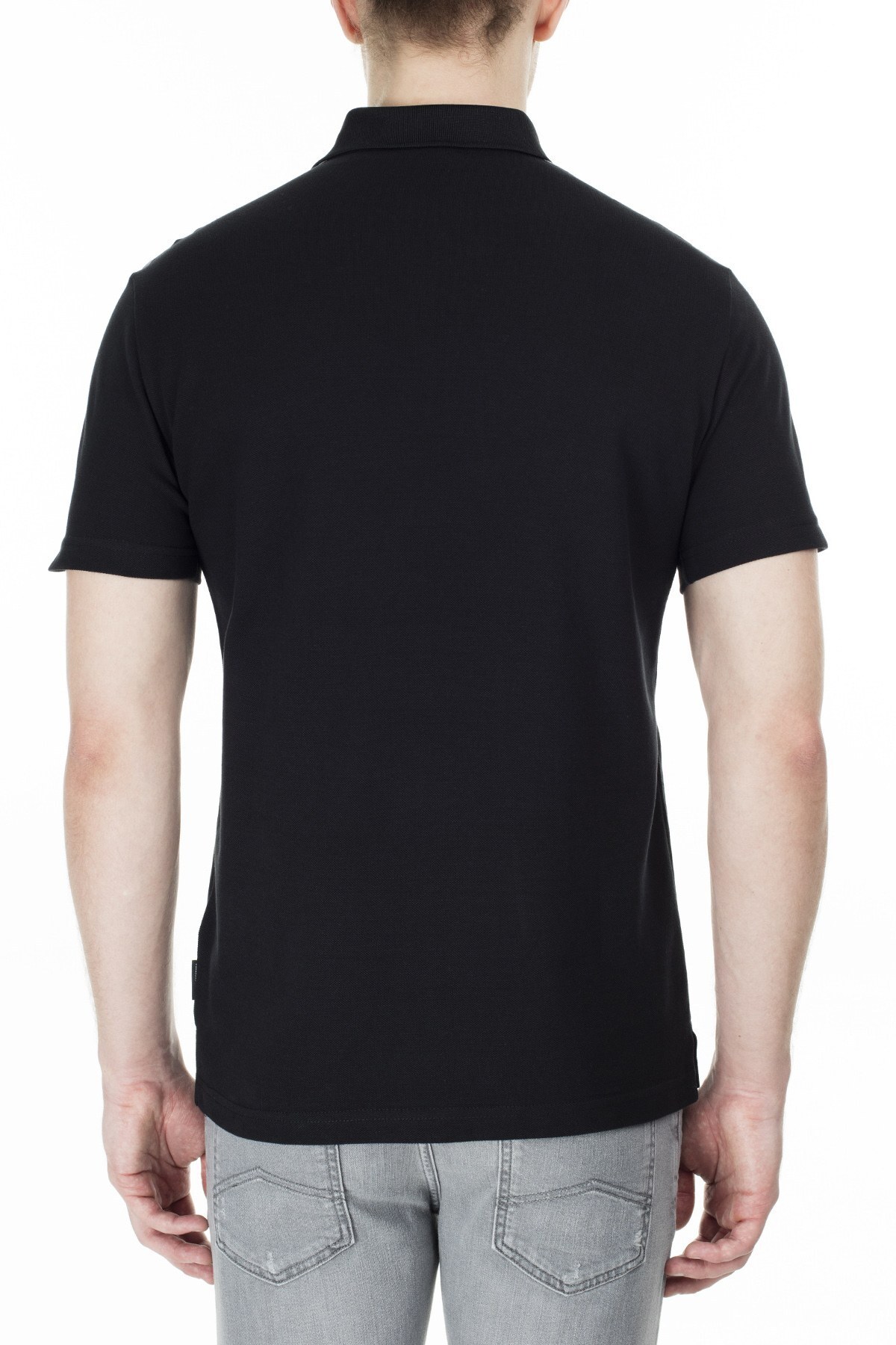 Armani Exchange T Shirt Erkek Polo 3HZFAF ZJ3NZ 1200 SİYAH
