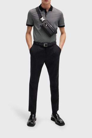 Boss - Boss % 100 Pamuklu Regular Fit Erkek Polo Yaka T Shirt 50518877 001 SİYAH (1)
