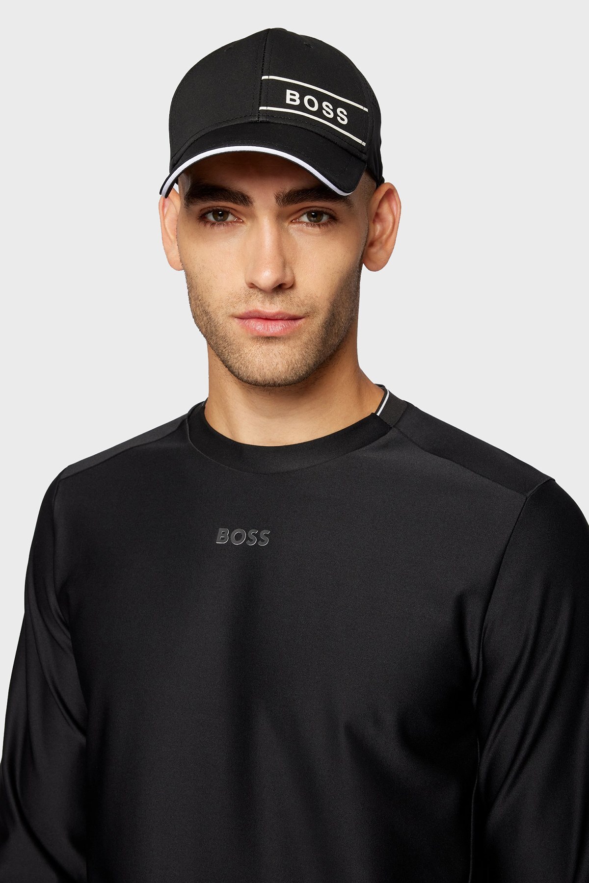 Boss Logo Detaylı Su Geçirmez Erkek Şapka 50462089 001 SİYAH