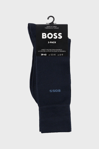 Boss Logolu 2 Pack Erkek Çorap 50491196 401 LACİVERT