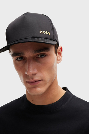 Boss - Boss logolu Jakarlı Erkek Şapka 50520795 001 SİYAH (1)