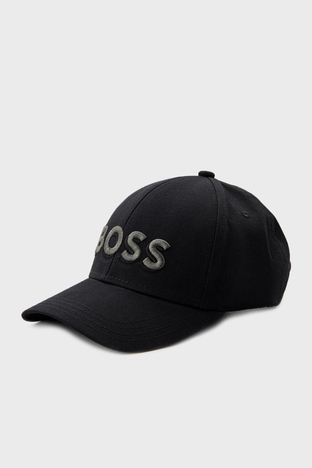 Boss - Boss Logolu Pamuklu Erkek Şapka 50505571 001 SİYAH