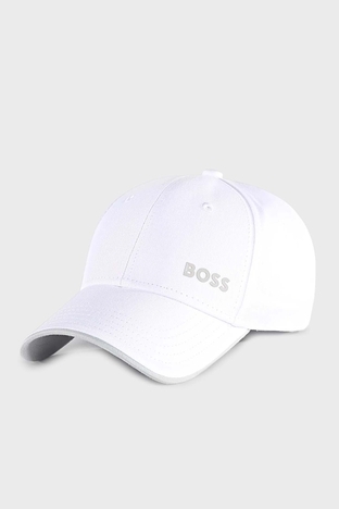 Boss - Boss Logolu Pamuklu Erkek Şapka 50505834 100 BEYAZ