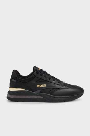 Boss - Boss Logolu Sneaker Erkek Ayakkabı 50502901 007 SİYAH