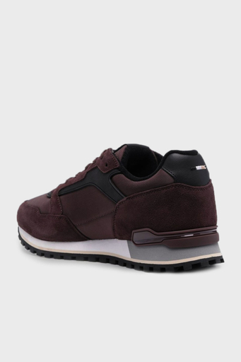 Boss Logolu Süet Sneaker Erkek Ayakkabı 50523221 601 BORDO