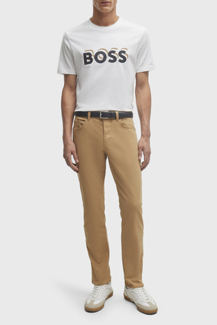 Boss - Boss Pamuk Karışımlı Slim Fit Jeans Erkek Kot Pantolon 50508122 260 KAHVE (1)