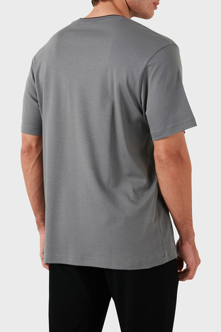 Boss - Boss Pamuklu Bisiklet Yaka Relaxed Fit Erkek T Shirt 50519354 251 ANTRASİT (1)