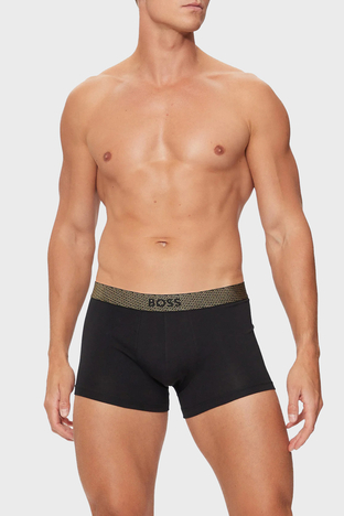 Boss - Boss Pamuklu Logolu Slim Fit Erkek Boxer 50524213 001 SİYAH (1)