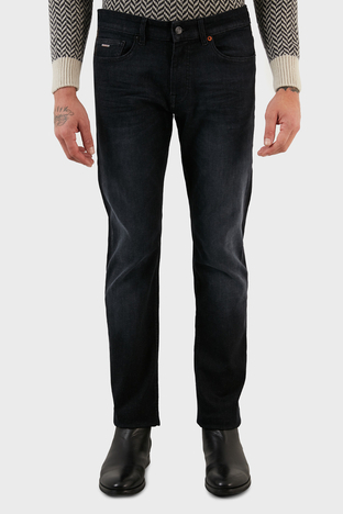 Boss - Boss Pamuklu Normal Bel Slim Fit Dar Paça Jeans Erkek Kot Pantolon 50480221 017 SİYAH (1)