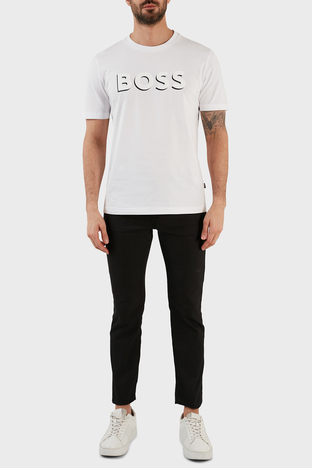 Boss - Boss Pamuklu Normal Bel Slim Fit Kısa Paça Jeans Erkek Kot Pantolon 50490526 001 SİYAH