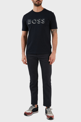 Boss - Boss Pamuklu Normal Bel Slim Fit Kısa Paça Jeans Erkek Kot Pantolon 50490526 404 LACİVERT