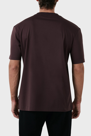 Boss - Boss Pamuklu Regular Fit Bisiklet Yaka Erkek T Shirt 50520298 642 BORDO (1)