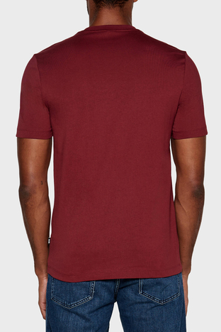 Boss - Boss Pamuklu Regular Fit Bisiklet Yaka Erkek T Shirt 50521520 605 BORDO (1)