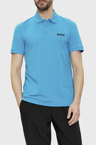 Boss - Boss Pamuklu Slim Fit Erkek Polo Yaka T Shirt 50512789 442 TURKUAZ