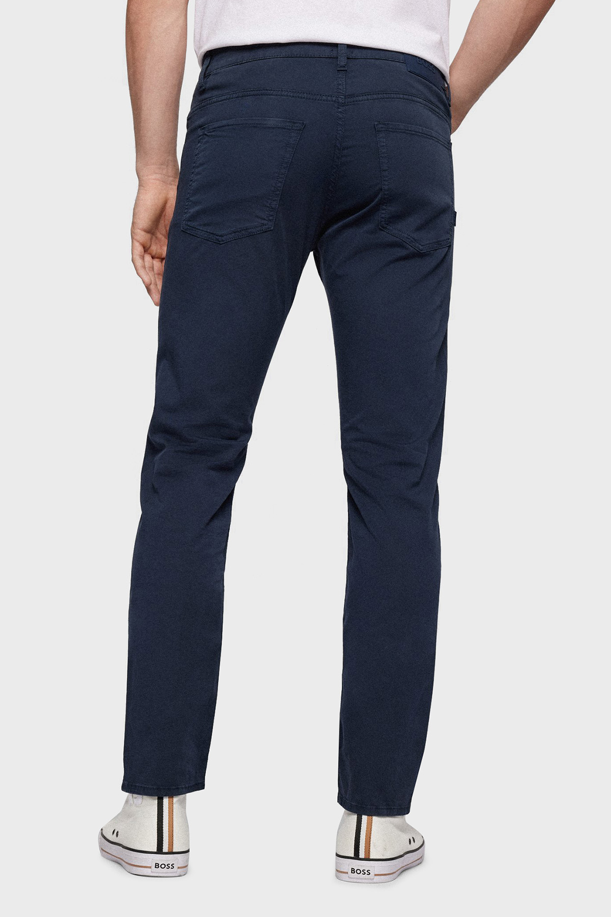 Boss Pamuklu Slim Fit Normal Bel Düz Paça Jeans Erkek Kot Pantolon 50449504 404 LACİVERT