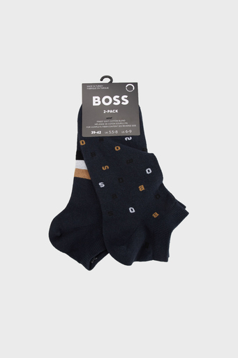 Boss Streç Pamuklu 2 Pack Erkek Çorap 50516403 401 LACİVERT