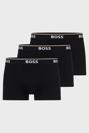 Boss - Boss Streç Pamuklu 3 Pack Erkek Boxer 50475274 001 SİYAH