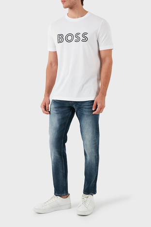 Boss - Boss Streç Pamuklu Slim Fit Jeans Erkek Kot Pantolon 50521313 417 LACİVERT (1)