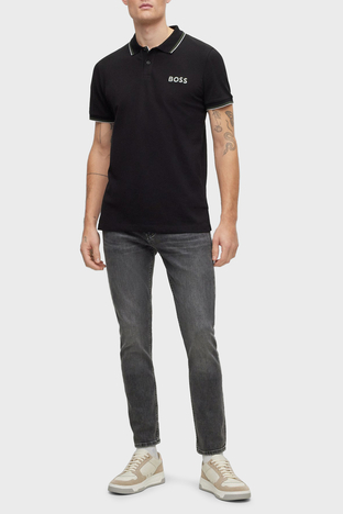 Boss - Boss Streç Pamuklu Slim Fit Normal Bel Dar Paça Jeans Erkek Kot Pantolon 50488431 027 SİYAH (1)
