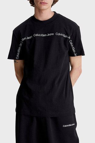 Calvin Klein - Calvin Klein % 100 Pamuk Regular Fit Bisiklet Yaka Erkek T Shirt J30J323253 BEH SİYAH