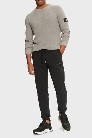 Calvin Klein - Calvin Klein % 100 Pamuk Regular Fit Yüksek Bel Jogger J30J326685BEH Erkek Pantolon J30J326685 BEH SİYAH (1)