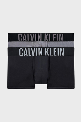 Calvin Klein - Calvin Klein Elastik Bel Bantlı Düşük Bel 2 Pack 000NB2599A 9C5 Erkek Boxer 000NB2599A9C5 SİYAH
