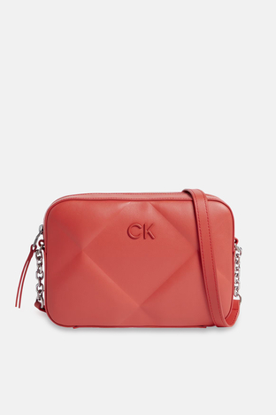 Calvin Klein - Calvin Klein Ayarlanabilir Zincirli Askılı Logolu K60K610767XAD Bayan Çanta K60K610767 XAD KIRMIZI