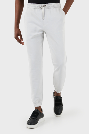 Calvin Klein - Calvin Klein Belden Bağlamalı Pamuklu Regular Fit Jogger J30J324739PC8 Erkek Pantolon J30J324739 PC8 GRİ (1)
