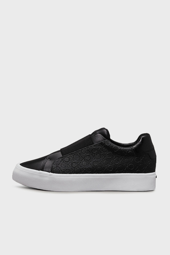 Calvin Klein Deri Logolu Sneaker HW0HW02219BEH Bayan Ayakkabı HW0HW02219 BEH SİYAH