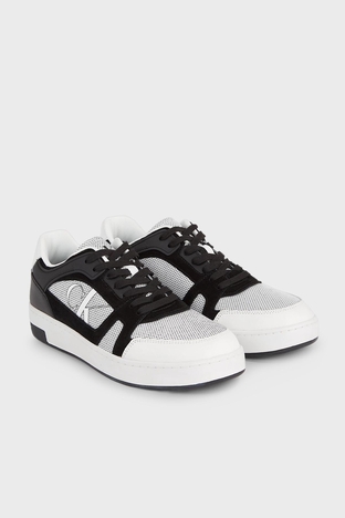 Calvin Klein - Calvin Klein Deri Süet Sneaker YM0YM00707YBR Erkek Ayakkabı YM0YM00707 YBR BEYAZ (1)