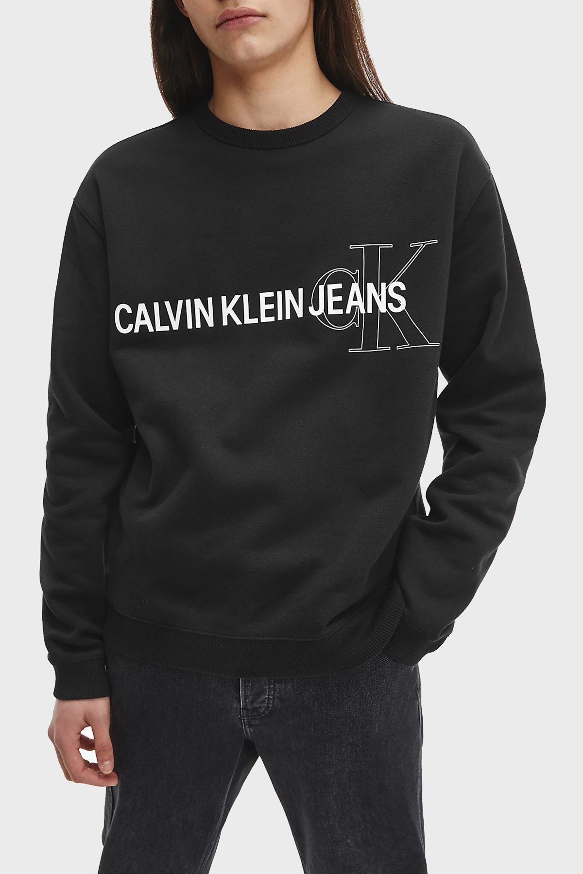 Calvin Klein Erkek Sweat J30J318181 BEH SİYAH