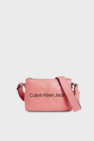 Calvin Klein - Calvin Klein Fermuarlı Ayarlanabilir Çapraz Askılı K60K610681TCO Bayan Çanta K60K610681 TCO PEMBE