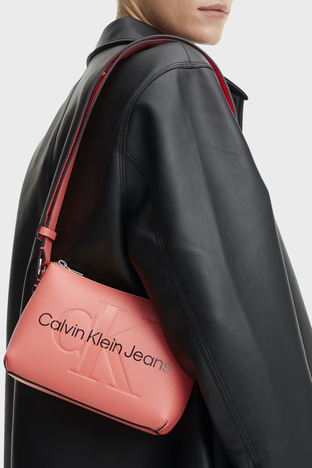 Calvin Klein - Calvin Klein Fermuarlı Ayarlanabilir Çapraz Askılı K60K610681TCO Bayan Çanta K60K610681 TCO PEMBE (1)