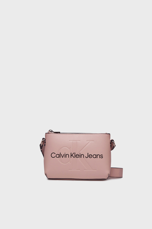 Calvin Klein - Calvin Klein Fermuarlı Ayarlanabilir Çapraz Askılı K60K610681TFT Bayan Çanta K60K610681 TFT PUDRA