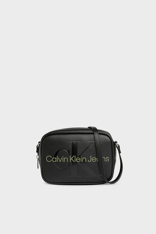 Calvin Klein - Calvin Klein Fermuarlı Ayarlanabilir Omuz Askılı K60K6102750GX Bayan Çanta K60K610275 0GX SİYAH