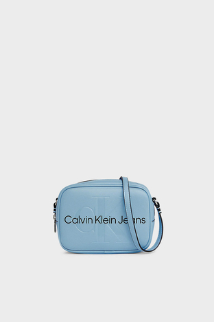 Calvin Klein - Calvin Klein Fermuarlı Ayarlanabilir Omuz Askılı K60K610275CEZ Bayan Çanta K60K610275 CEZ MAVİ