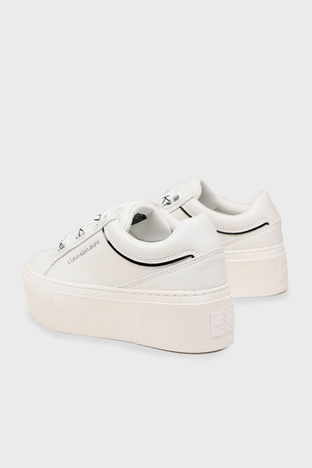Calvin Klein - Calvin Klein Kalın Taban Sneaker Bayan Ayakkabı YW0YW00868 0K4 BEYAZ (1)