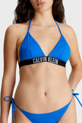 Calvin Klein - Calvin Klein Logo Bantlı Çıkarılabilir Dolgulu Üçgen KW0KW01963C4X Bayan Bikini Üstü KW0KW01963 C4X SAKS (1)