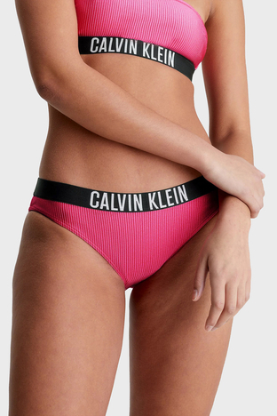 Calvin Klein - Calvin Klein Logo Bantlı KW0KW01986XI1 Bayan Bikini Altı KW0KW01986 XI1 PEMBE