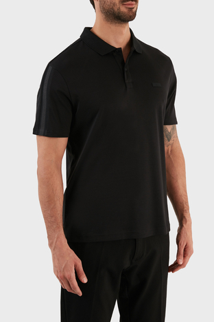 Calvin Klein - Calvin Klein Logolu % 100 Pamuk Regular Fit Polo Erkek T Shirt K10K110788 BEH SİYAH (1)