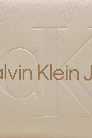 Calvin Klein - Calvin Klein Logolu Ayarlanabilir Uzatma Askılı K60K612220ACF Bayan Çanta K60K612220 ACF BEJ (1)