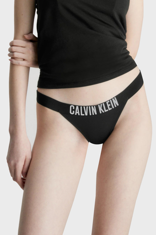 Calvin Klein - Calvin Klein Logolu Bayan Bikini Altı KW0KW01984 BEH SİYAH (1)