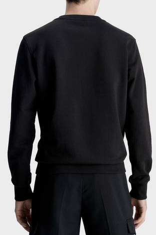 Calvin Klein - Calvin Klein Logolu Bisiklet Yaka Pamuklu Regular Fit K10K111525BEH Erkek Sweat K10K111525 BEH SİYAH (1)