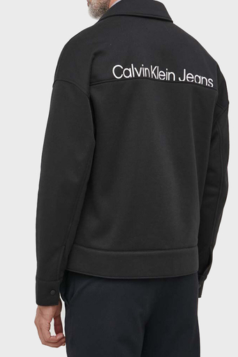 Calvin Klein Logolu Cepli Düşük Omuzlu Regular Fit J30J324443BEH Erkek Ceket J30J324443 BEH SİYAH