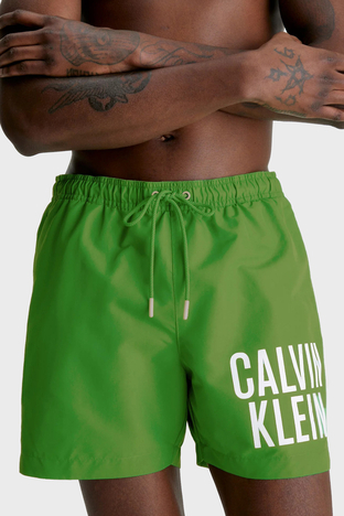 Calvin Klein - Calvin Klein Logolu Cepli KM0KM00794LXK Erkek Mayo Short KM0KM00794 LXK YEŞİL