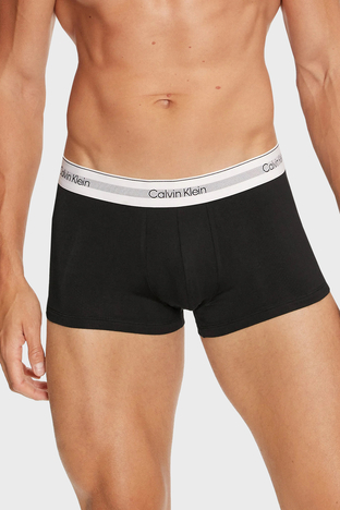 Calvin Klein - Calvin Klein Logolu Düşük Bel 3 Pack 000NB3956AUB1 Erkek Boxer 000NB3956A UB1 SİYAH (1)